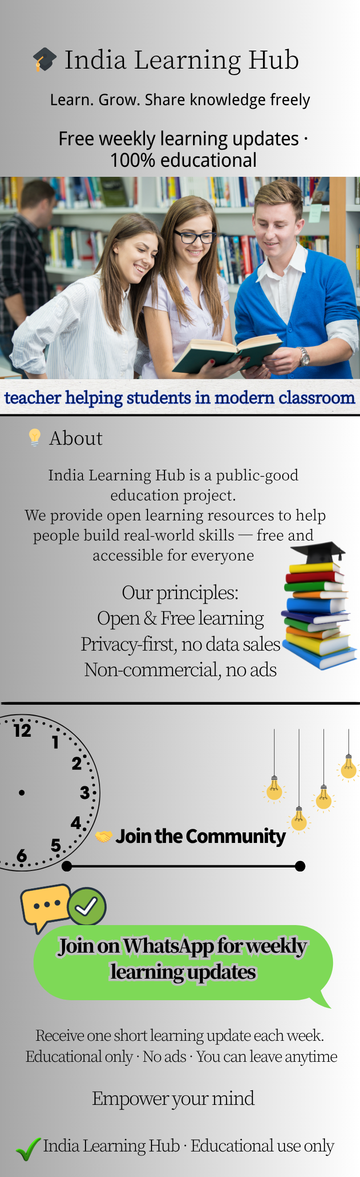 Learn and Grow illustration